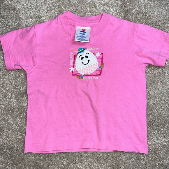 Vintage Humpty Dumpty had a fall pink single stitch girls size 4T T shirt RARE - Picture 1 of 5